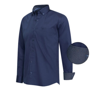 Ancona Shirt design Long Sleeve Navy