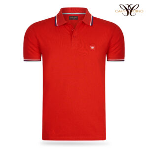Udine Polo Applique Pique Red