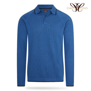 Varese Polo L/S Knit Tipping Army
